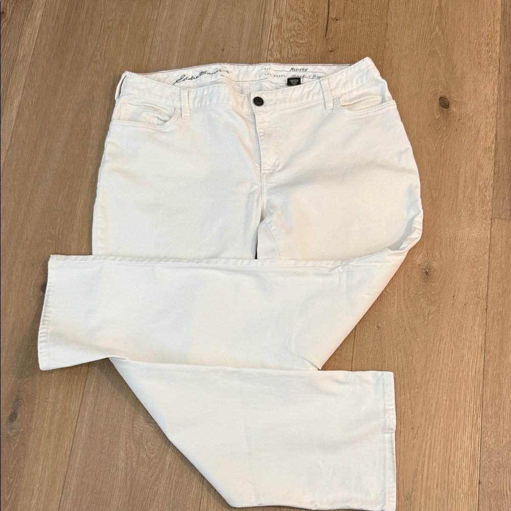 Eddie Bauer Women's white Boot Cut Jeans